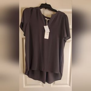 Pleione chiffon short sleeved blouse